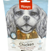 Wanpy Oven-Roasted Chicken Jerky / Calcium Bone Twists 100 Gr