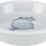 Trixie Voerbak / Waterbak Boze Kat Grijs 13 Cm 250 Ml