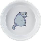 Trixie Voerbak / Waterbak Boze Kat Grijs 13 Cm 250 Ml