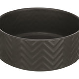 Trixie Voerbak / Drinkbak Wave Keramiek Grijs 16 Cm 900 Ml