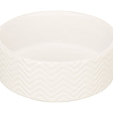 Trixie Voerbak / Drinkbak Wave Keramiek Wit 13 Cm 400 Ml
