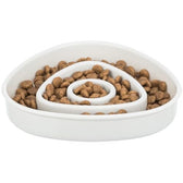 Trixie Voerbak Slowfeeding Kunststof / Tpr Grijs 15X15 Cm 350 Ml
