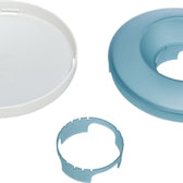 Trixie Slowfeeding Rocking Bowl Kunststof / Tpr Grijs / Blauw 23X23 Cm 500 Ml