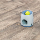 Trixie Dog Activity Strategiespel Ball&Treat Lichtgrijs / Blauw 17X17X18 Cm
