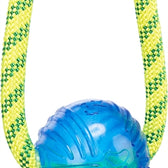 Trixie Aquatoy Touw Trekspeeltje Drijvend Polyester Geel / Groen 6X6X40 Cm