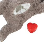Trixie Pluche Luiaard Grijs Met Heartbeat Voor Puppy 34 Cm