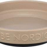 Trixie Be Nordic Voerbak Kat Keramiek / Rubber Taupe 16 Cm