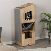 Trixie Citystyle Cat Tower Bruin / Grijs 105 Cm