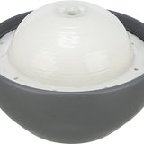 Trixie Vital Dome Drinkfontein Keramiek Grijs / Wit 1,5 Ltr 20X10X20 Cm