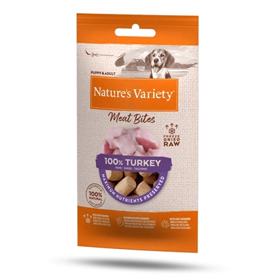 Natures Variety Freeze Dried Meat Bites Turkey 20 Gr