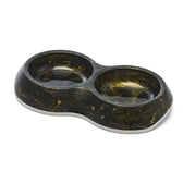 Savic Voerbak Delice Dubbel Marble Zwart / Goud 26X15,5X4 Cm 2X200 Ml