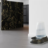 Savic Drinkbak Loop Marble Zwart / Goud 26X17,5X23 Cm 1,5 Ltr