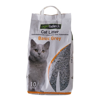 Agriselect Basic Grey Kattenbakvulling 10 Ltr