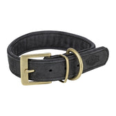 Trixie Halsband Hond Pure Leer Zwart L-Xl 52-63X4 Cm