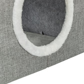 Trixie Kattenmand / Kattenhuis Nora Soft 2 Verdriepingen Lichtgrijs 47X47X67 Cm