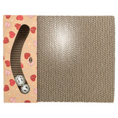 Trixie Krabplank Hartjes Met Ballen Rechthoekig Karton Abrikoos 38X30X5 Cm