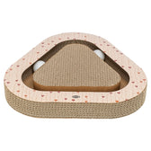 Trixie Krabplank Hartjes Met Ballen Driehoekig Karton Abrikoos 36X36X5 Cm