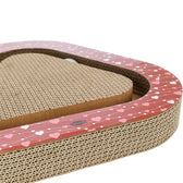 Trixie Krabplank Hartjes Met Ballen Driehoekig Karton Rood 36X36X5 Cm