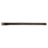 Zolux Expert Halsband Hond Premium Leer / Neopreen Bruin 55X2,5 Cm