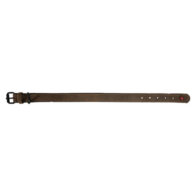 Zolux Expert Halsband Hond Premium Leer / Neopreen Bruin 55X2,5 Cm