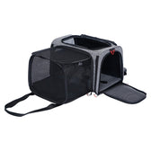 Zolux Reismand Hond / Kat Uitbreidbaar Maximaal 8 Kg Grijs / Zwart  L 58X49X29 Cm <8Kg